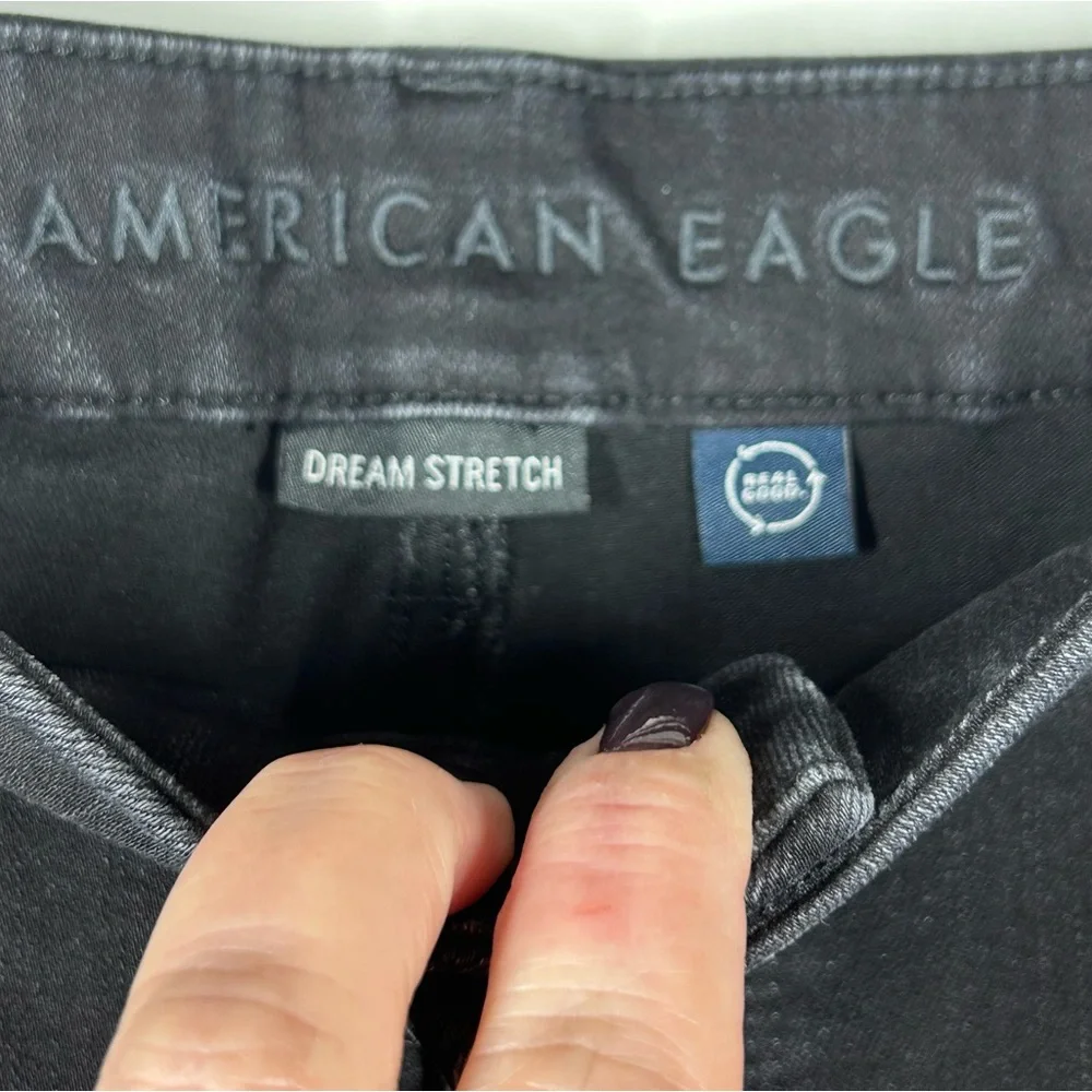 American Eagle Curvy High Rise Jeggings Women's Size 14‎ Short Casual Neutral - Picture 4 of 5
